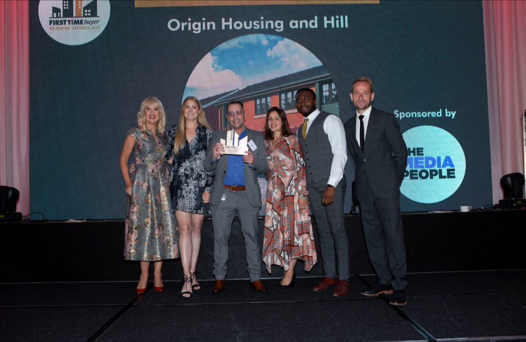 Origin Housing representatives at First Time Buyer Reader's Awards 2021 Origin Housing representatives at First Time Buyer Reader's Awards 2021